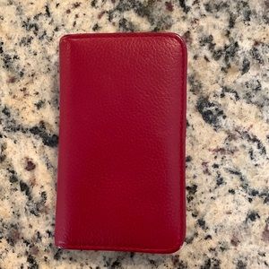 New Buxton Red Leather Wallet